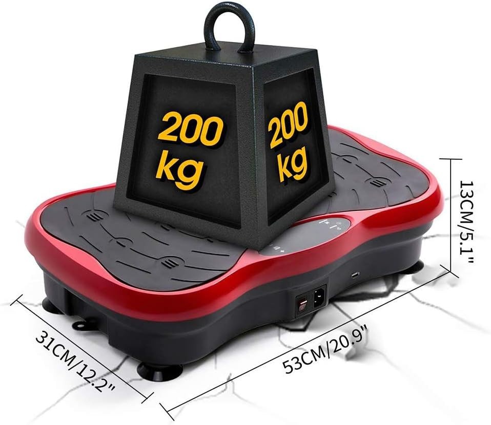440lb Vibration Plate Exercise Machine Bluetooth LCD Body Shaper