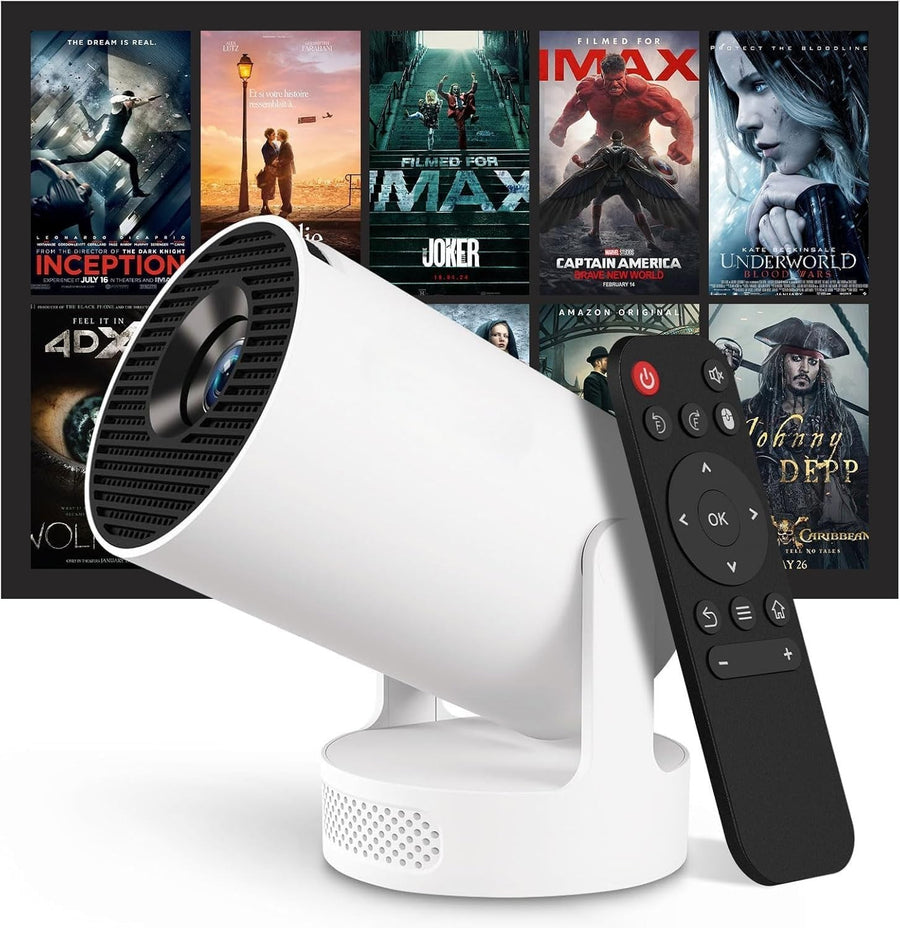 Mini 4K Projector WiFi 6 Bluetooth Android 11 Auto Keystone 210°