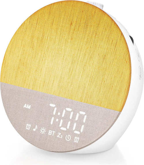 Sunrise Alarm Clock Wake Up Light White Noise Bluetooth Dual Alarm