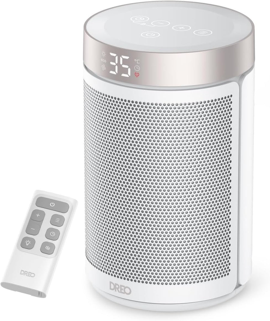 1500W Portable Ceramic Space Heater – Silent, Thermostat & Timer, Bedroom
