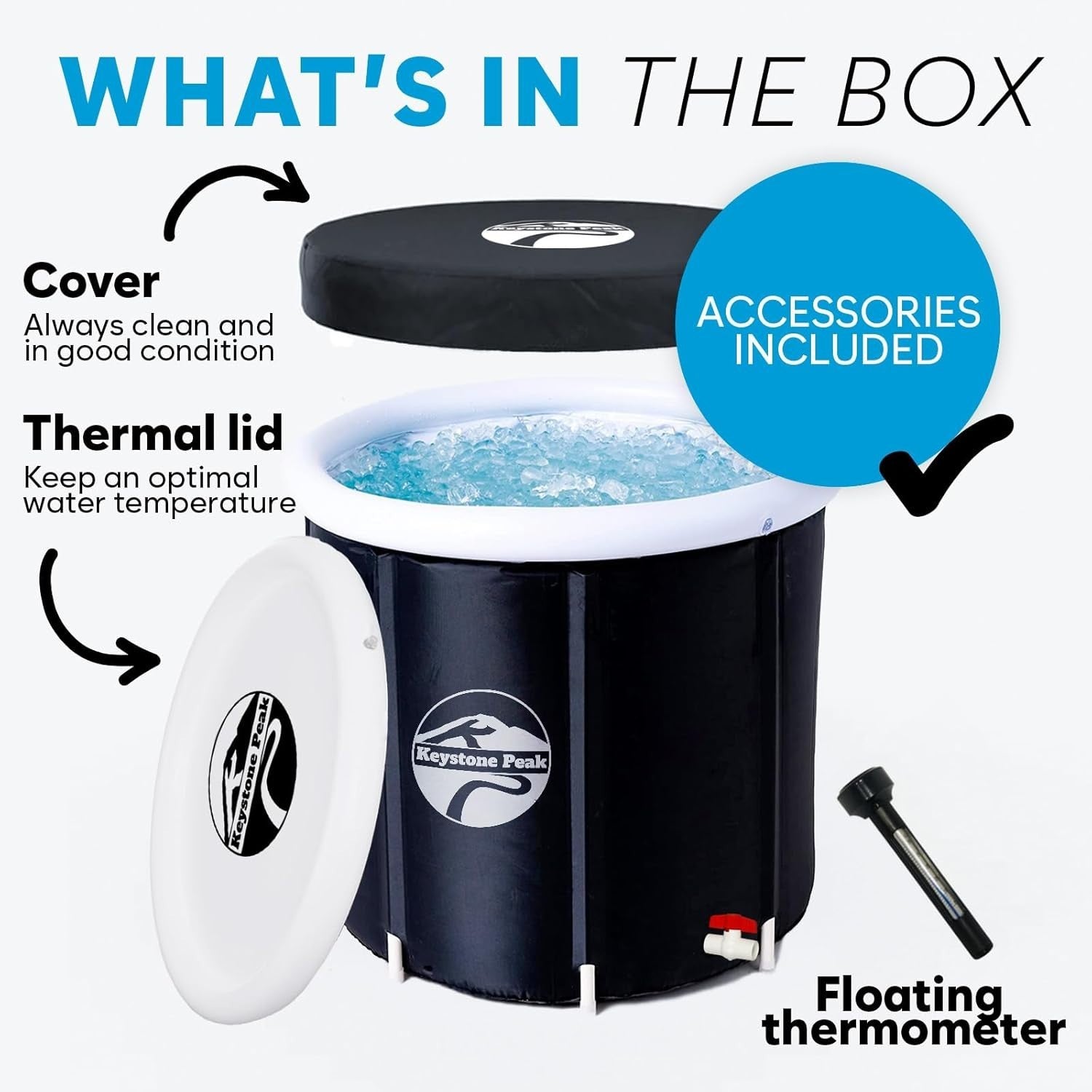 Portable Cold Plunge Tub for Adults | Inflatable Ice Bath for Sports Recovery
