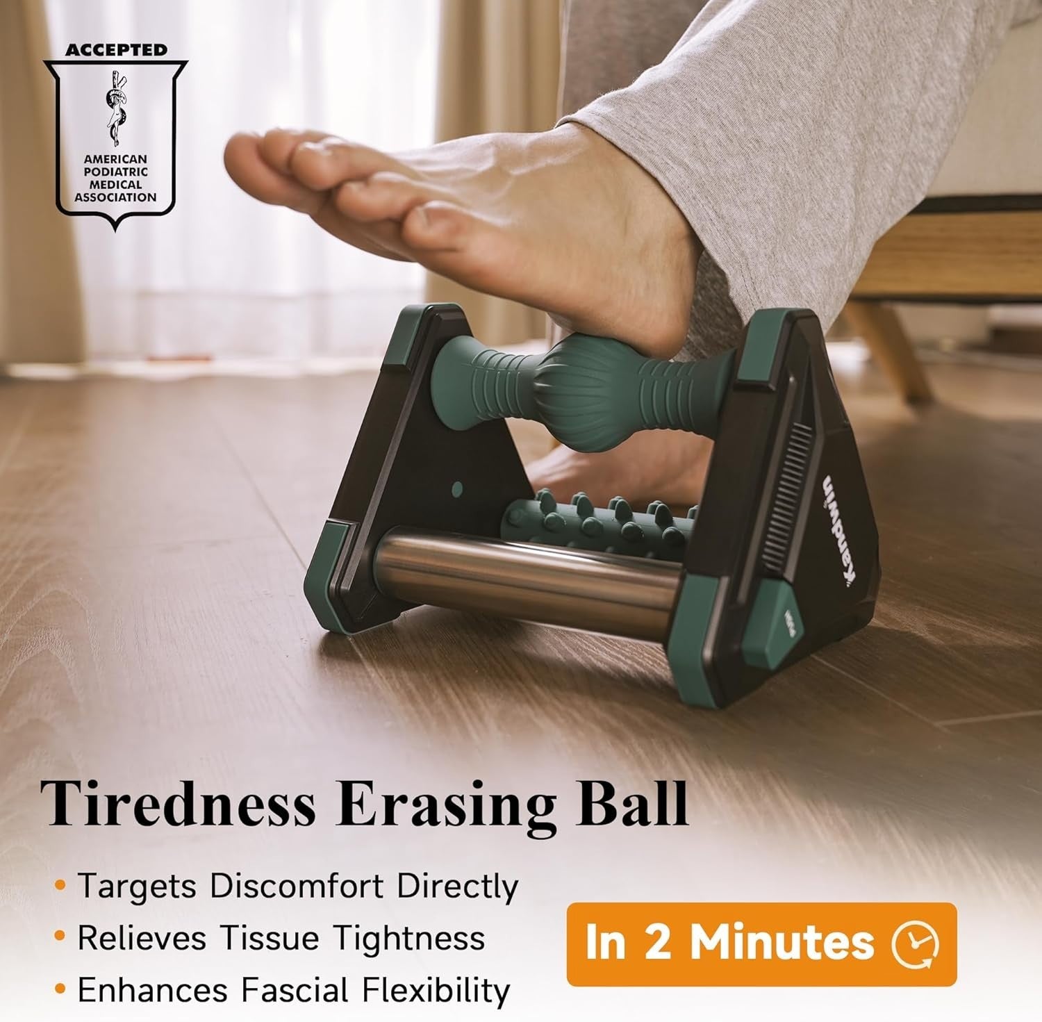 Plantar Fasciitis Foot Massager with Ice Roller for Pain Relief & Circulation