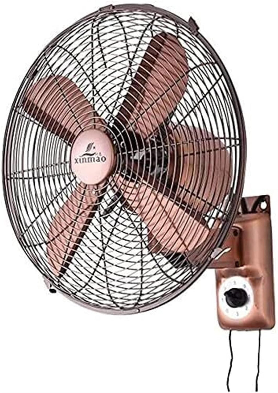 16" Wall Mounted Fan Remote Control Copper Motor 3-Speed Quiet Cooling Timer