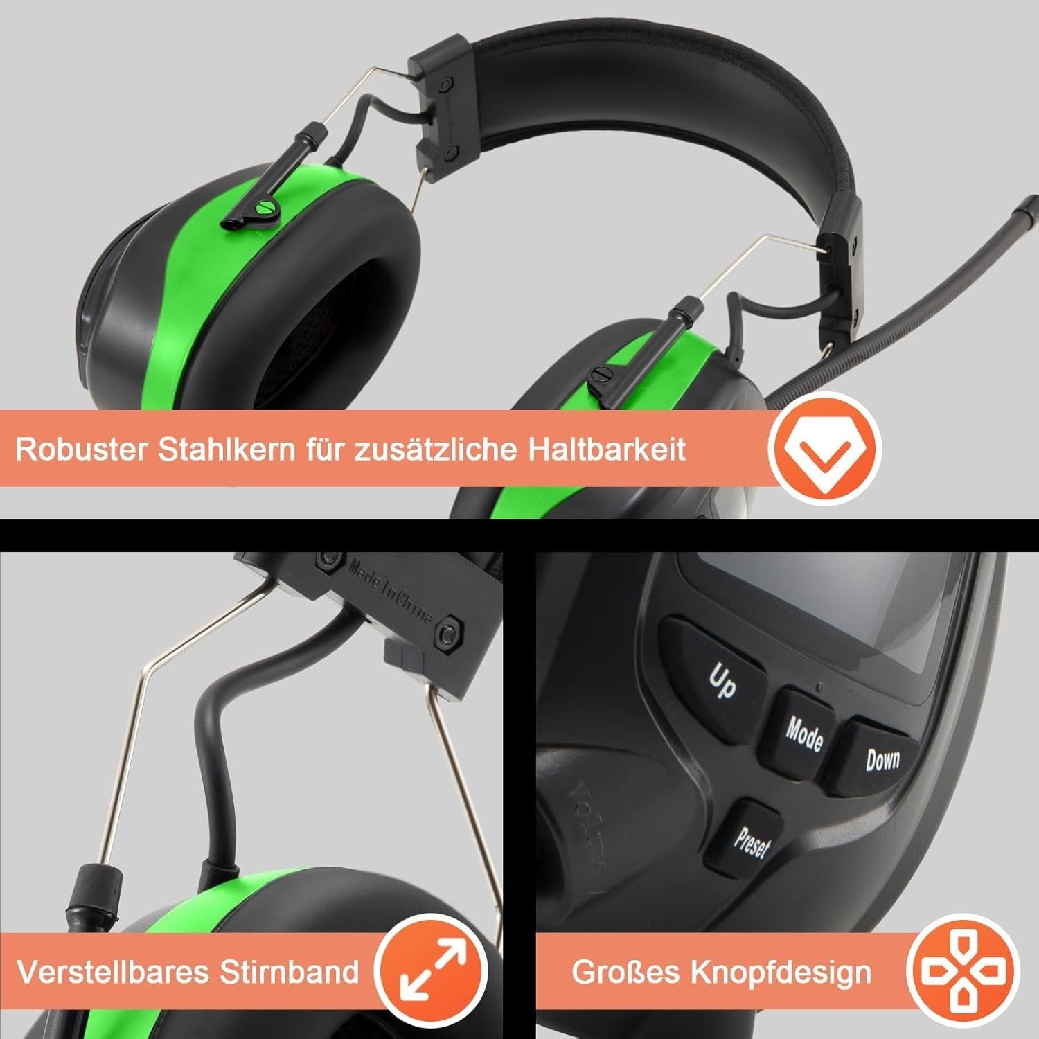 Bluetooth Ear Defenders with DAB+/FM Radio & 30dB Noise Reduction