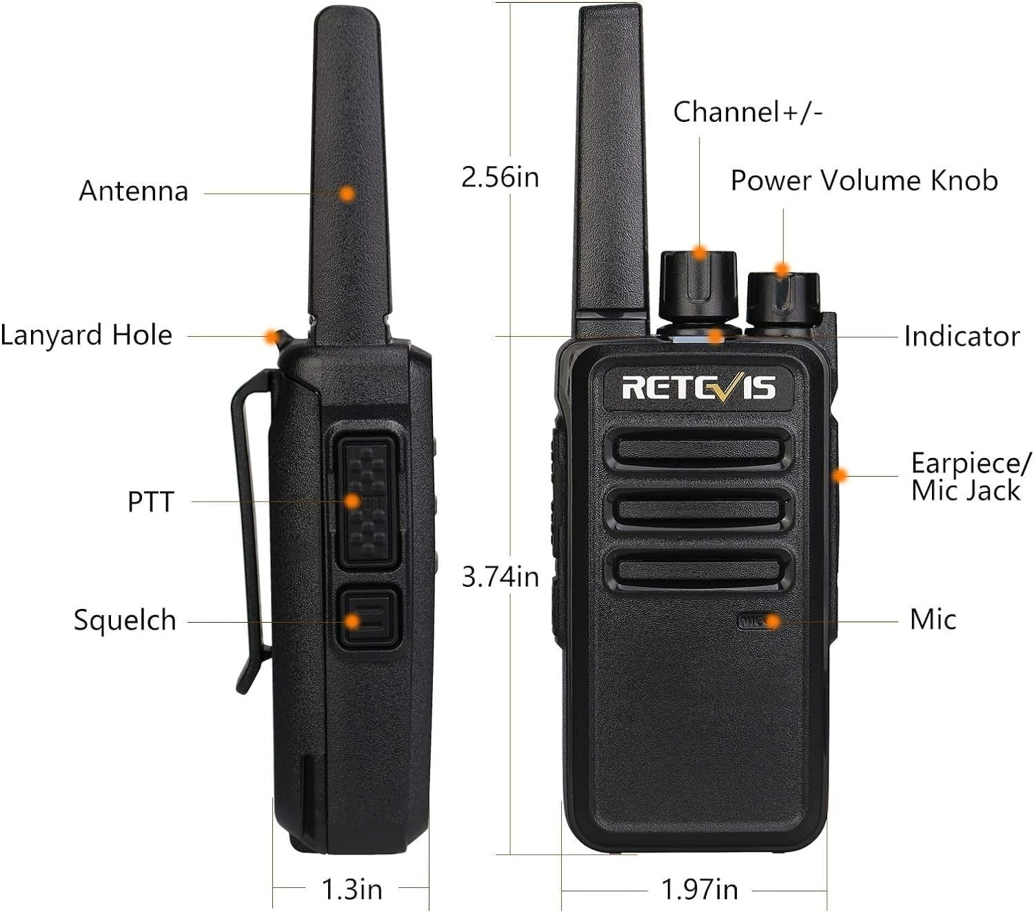 PMR446 Walkie Talkies 20 Pack Rechargeable VOX 16CH Long Range Radio
