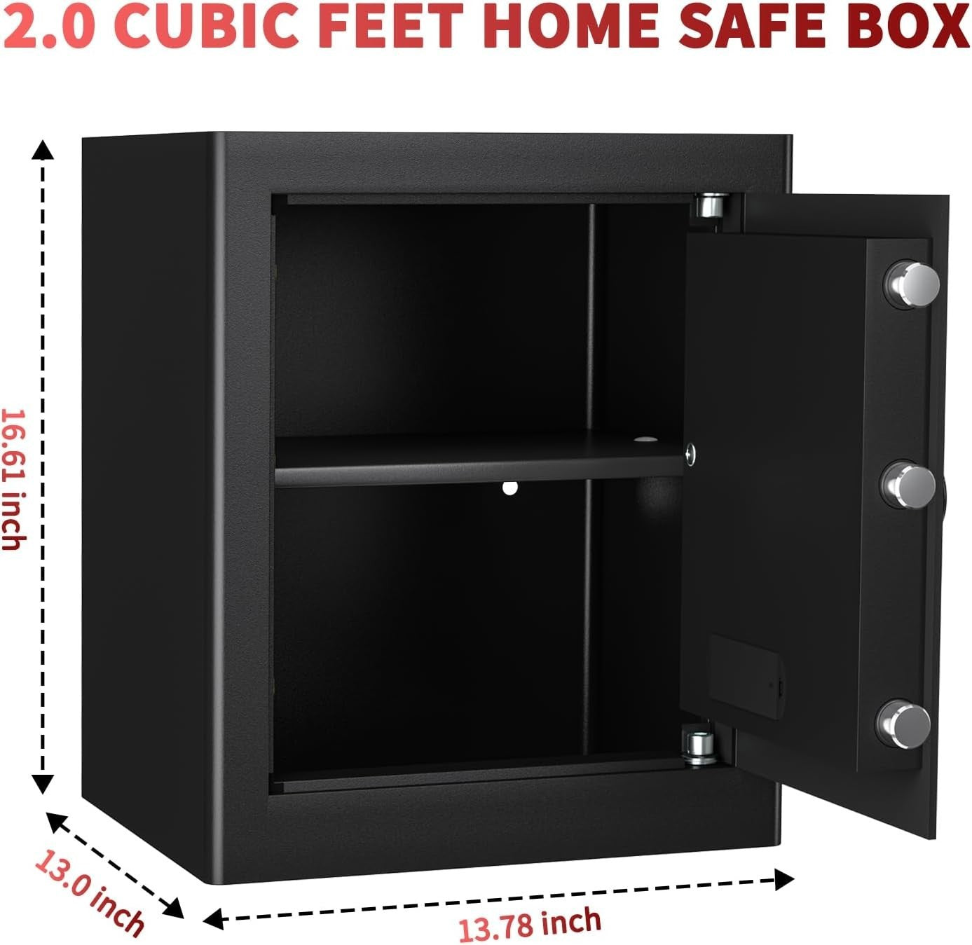 45L Digital Safe Box Electronic Keypad Security Cash Lock Safe