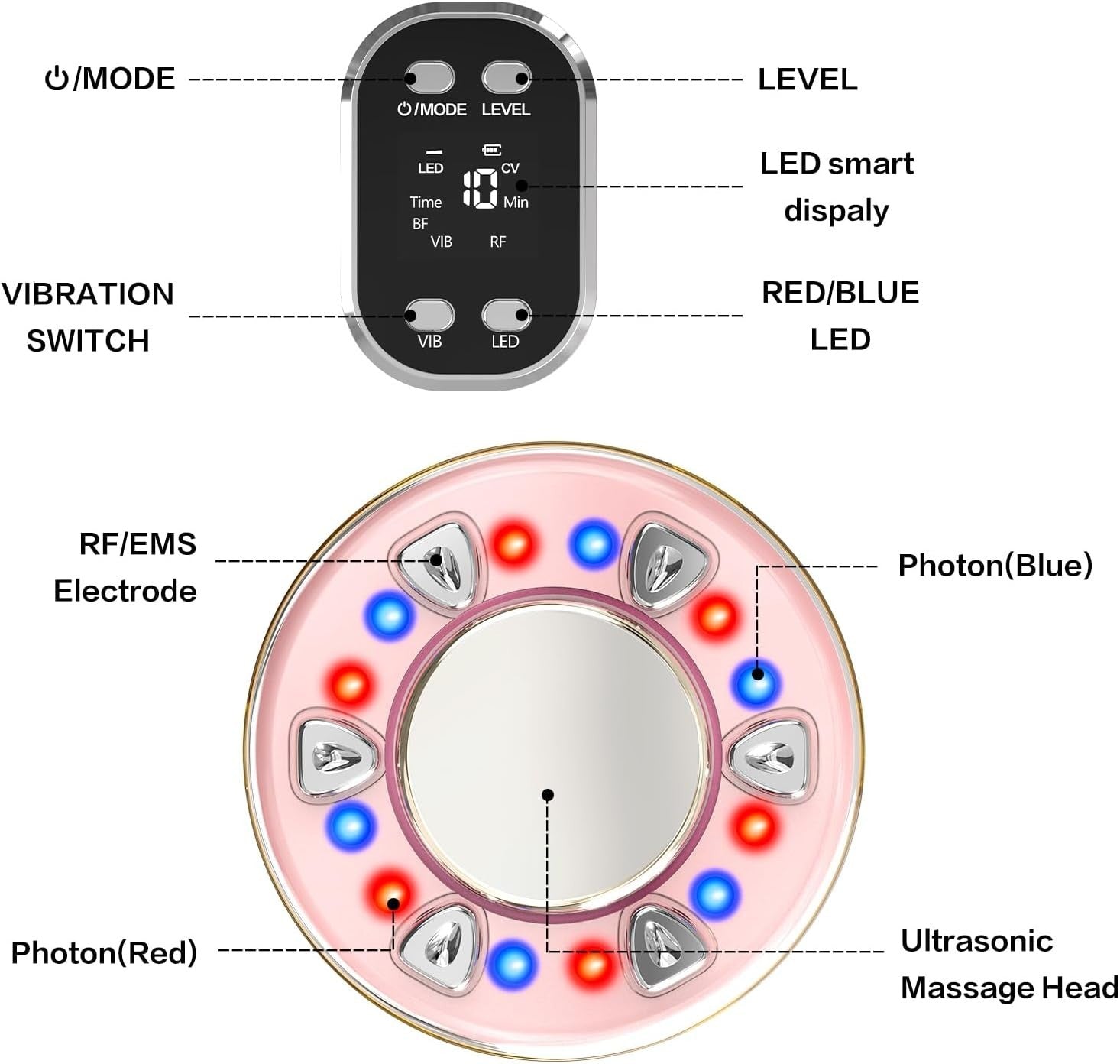 Cellulite Massager Body Sculpting Cavitation Slimming EMS RF Device