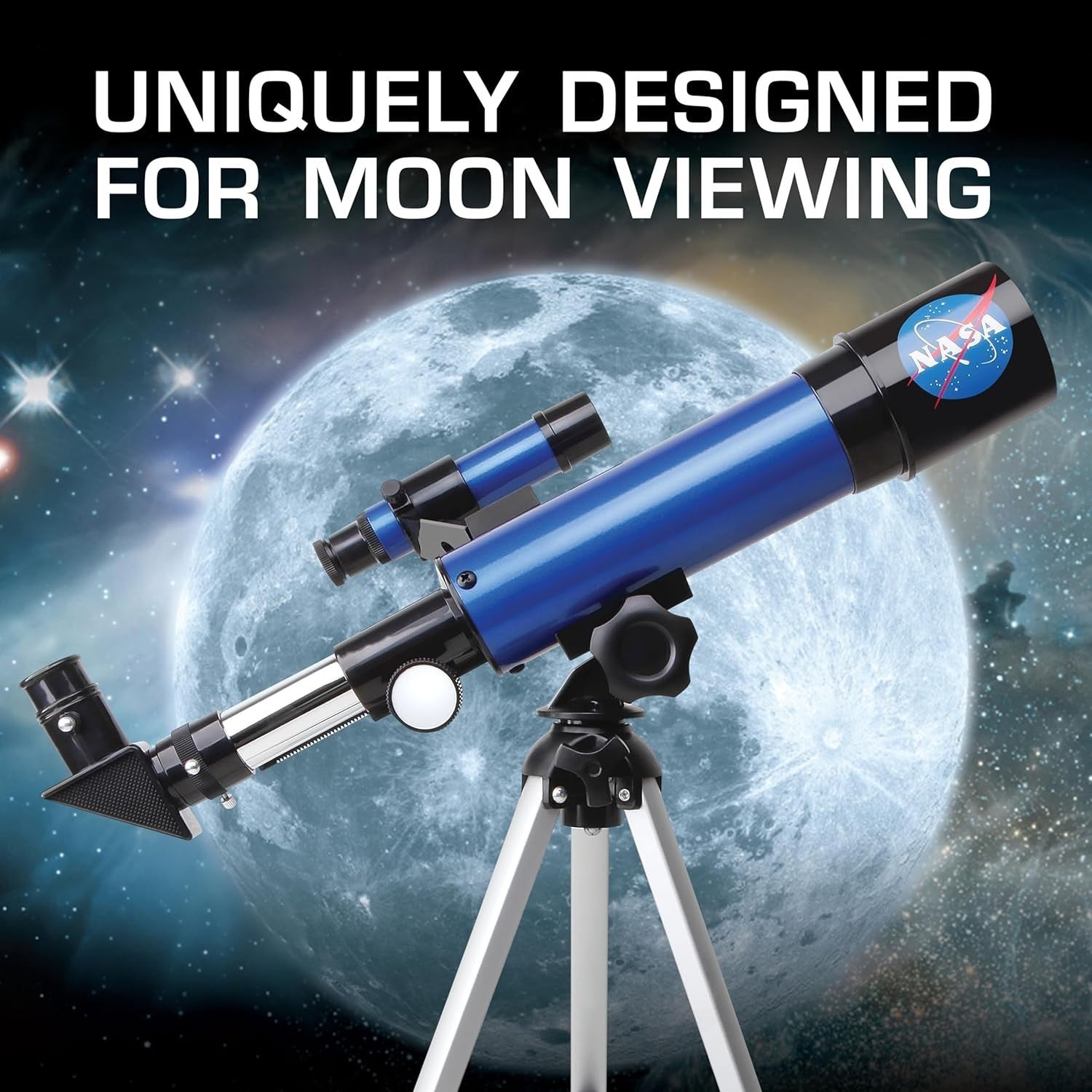 Lunar Telescope for Kids with Tripod | 90x Magnification Beginner Scope