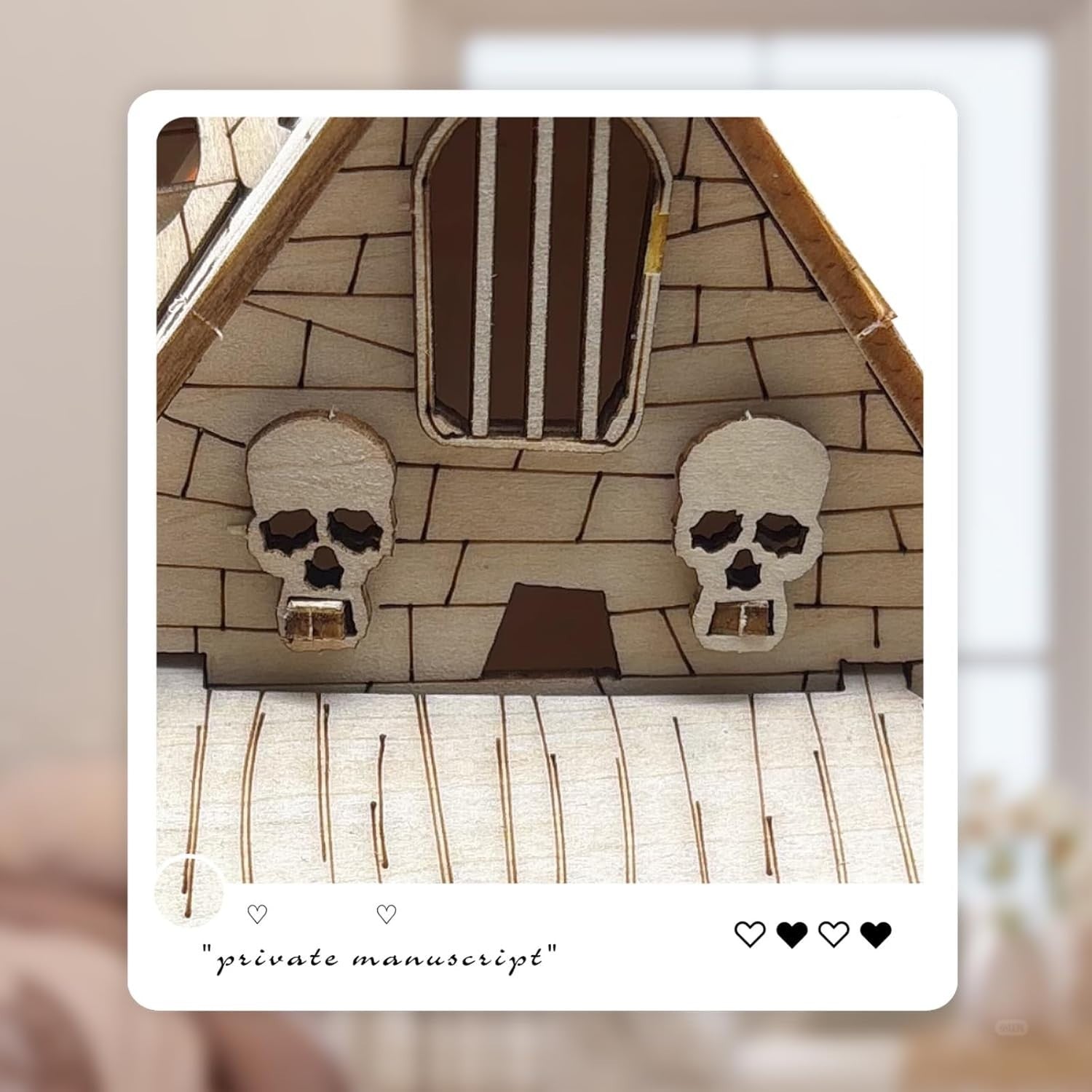 3D Wooden Tree House Puzzle Kit DIY Mechanical Craft Model Gift for Adults
