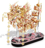 3D Metal Dragon Puzzle Model Kit for Adults Teens, Durable Stainless Steel