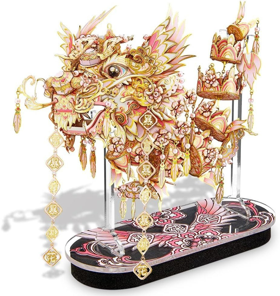 3D Metal Dragon Puzzle Model Kit for Adults Teens, Durable Stainless Steel