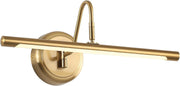 LED Picture Light 16.5" Brass Swing Arm Warm White Wall Lamp