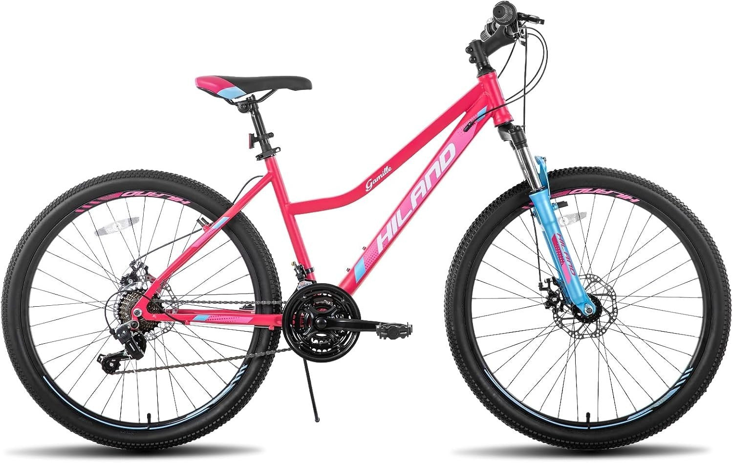 26" Women's Mountain Bike 21-Speed Dual Disc Brakes Front Suspension