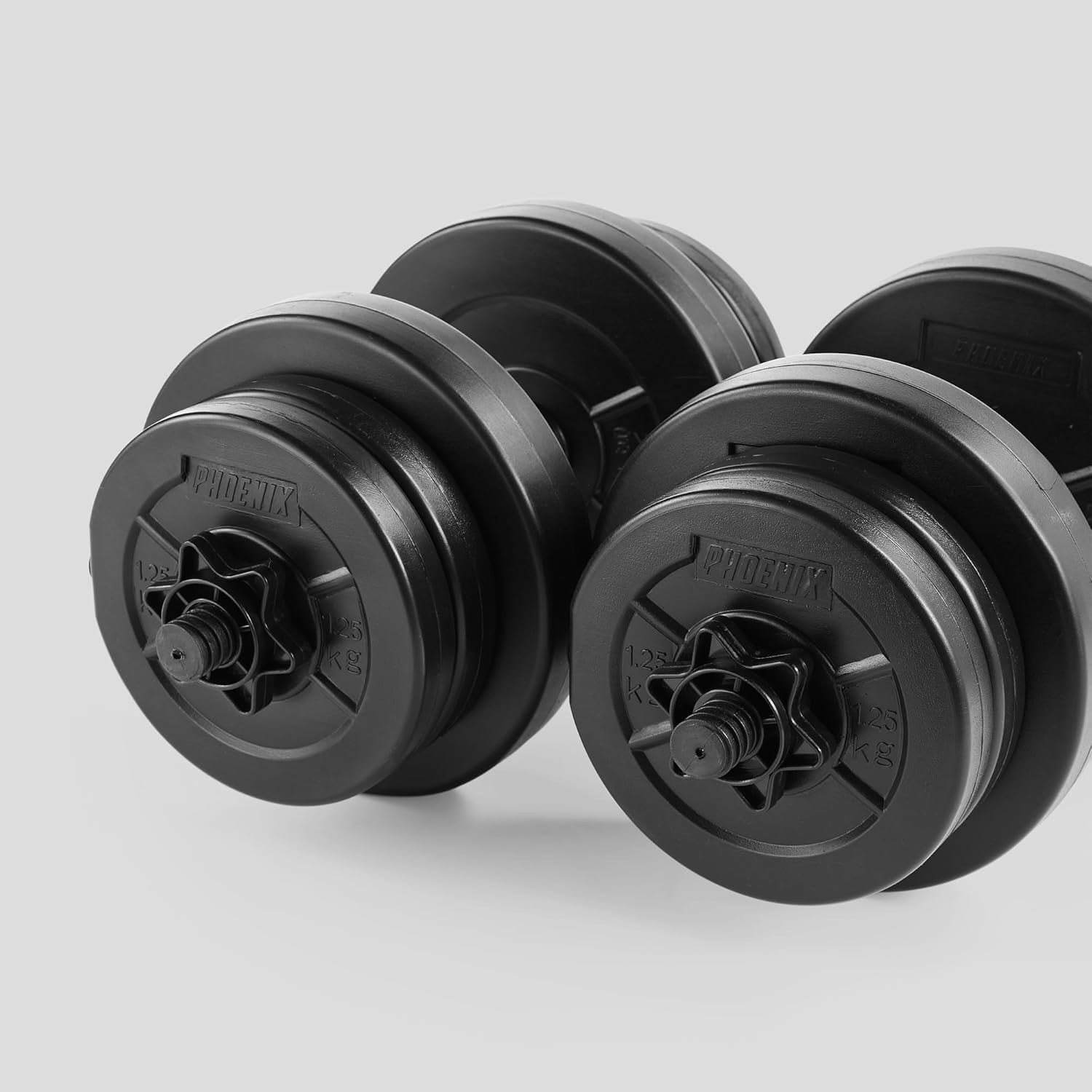 20kg Adjustable Dumbbell Set Pair Non-Slip Spinlock Home Strength Weights