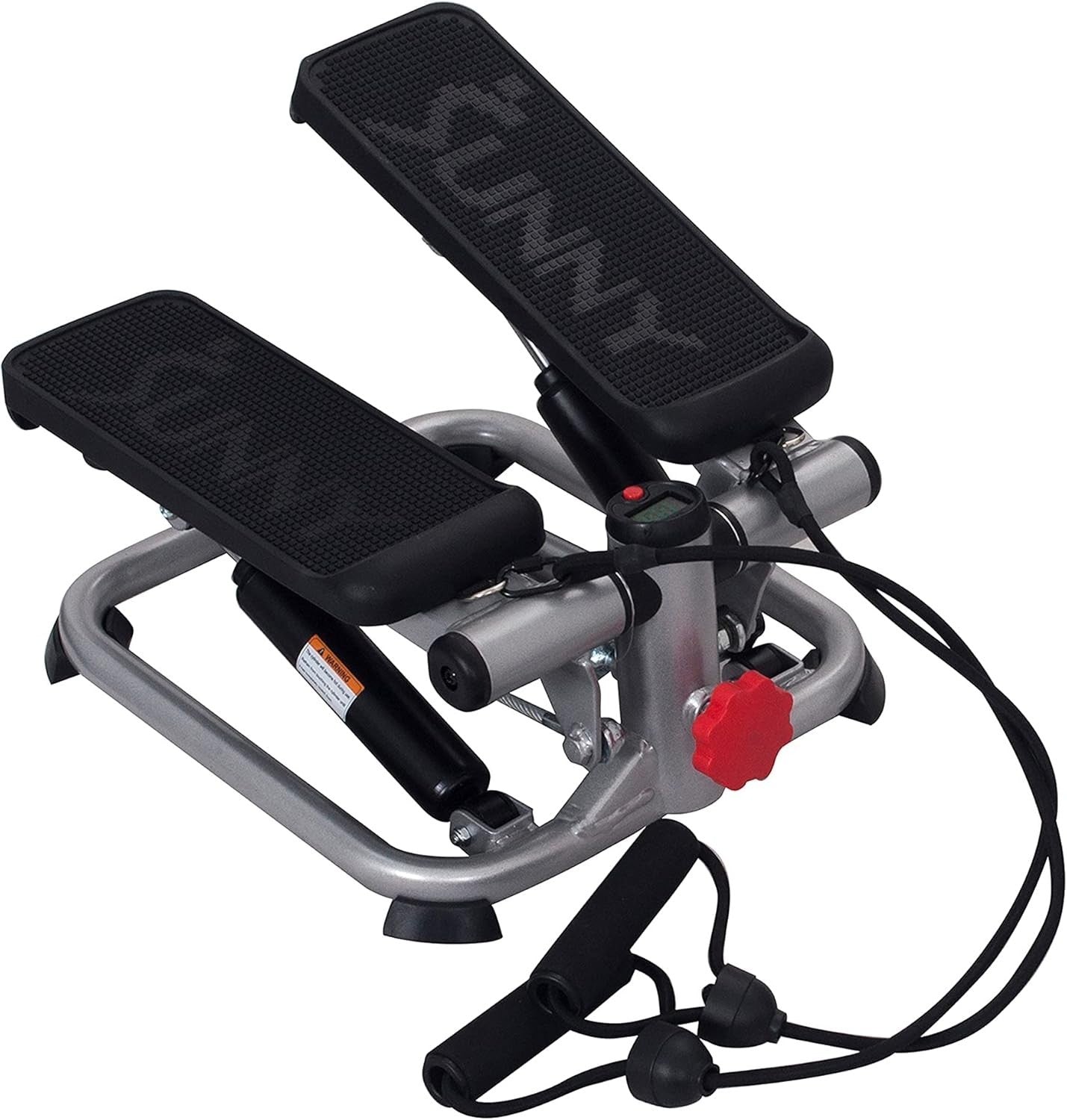 Mini Stair Stepper w/ LCD Monitor, Resistance Bands & Non-Slip Floor Mat Set