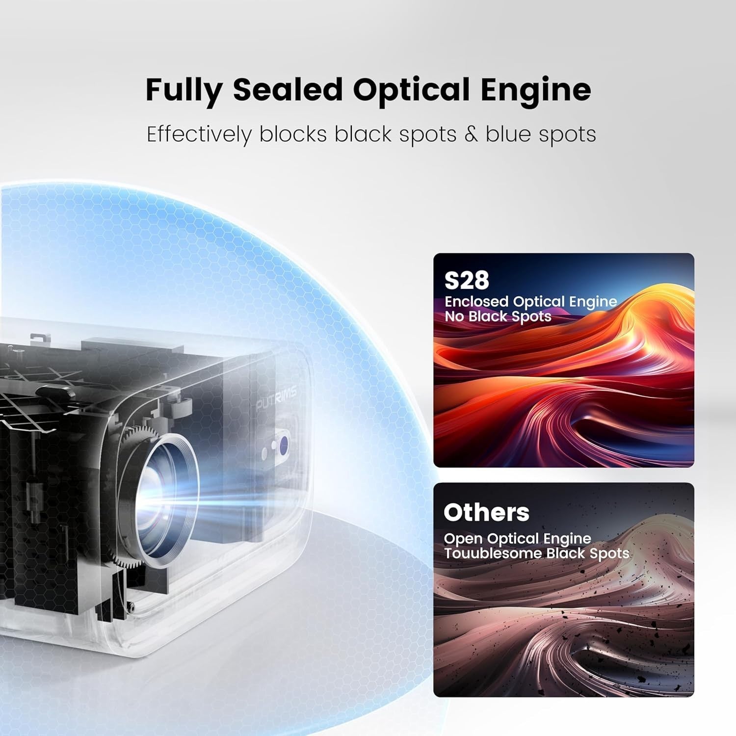 25000LM 1080P Smart Projector WiFi Bluetooth Auto Focus Dustproof