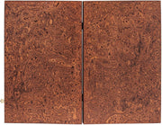 Walnut Wood Backgammon Set Large Handmade Folding Board with Storage Slots