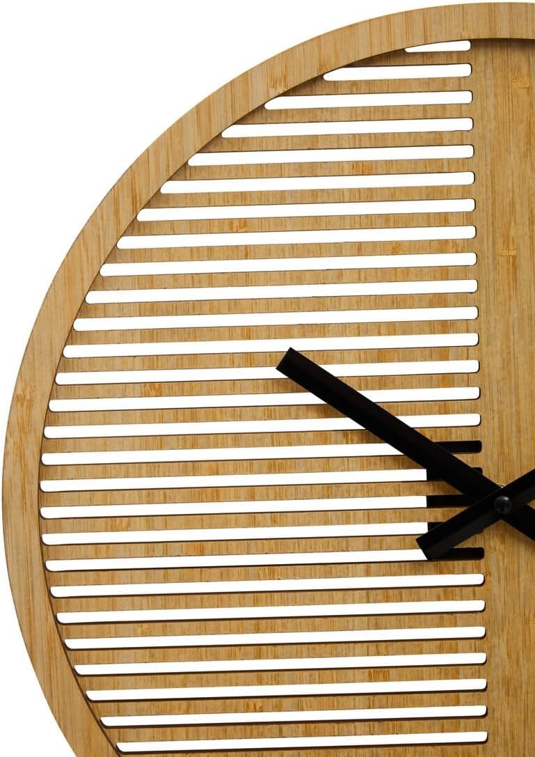 Modern Wooden Wall Clock 40cm Minimalist Scandi Design Silent Smooth Sweep