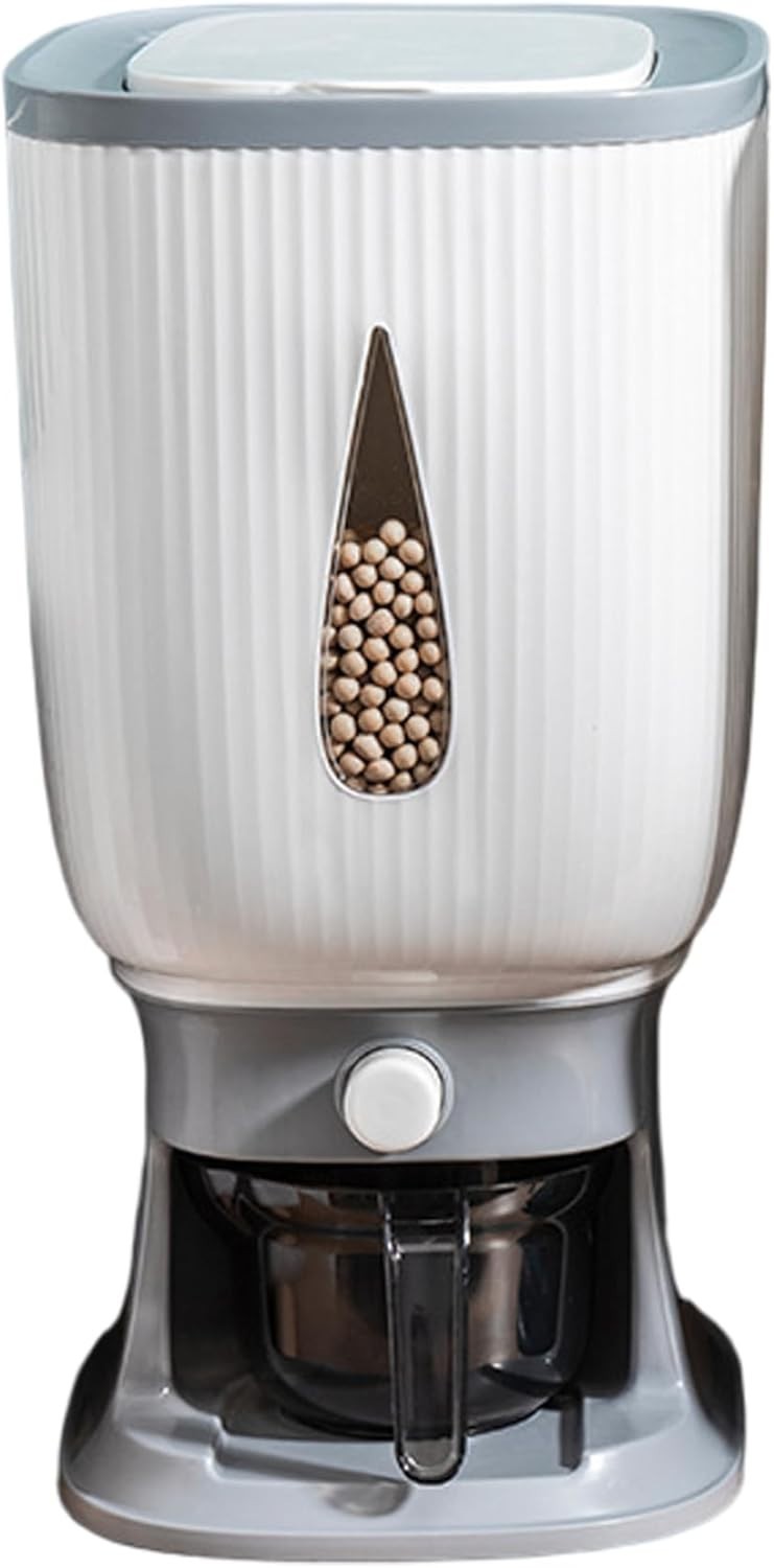 10KG Rice Dispenser Moisture Proof Grain Storage Container with Cup