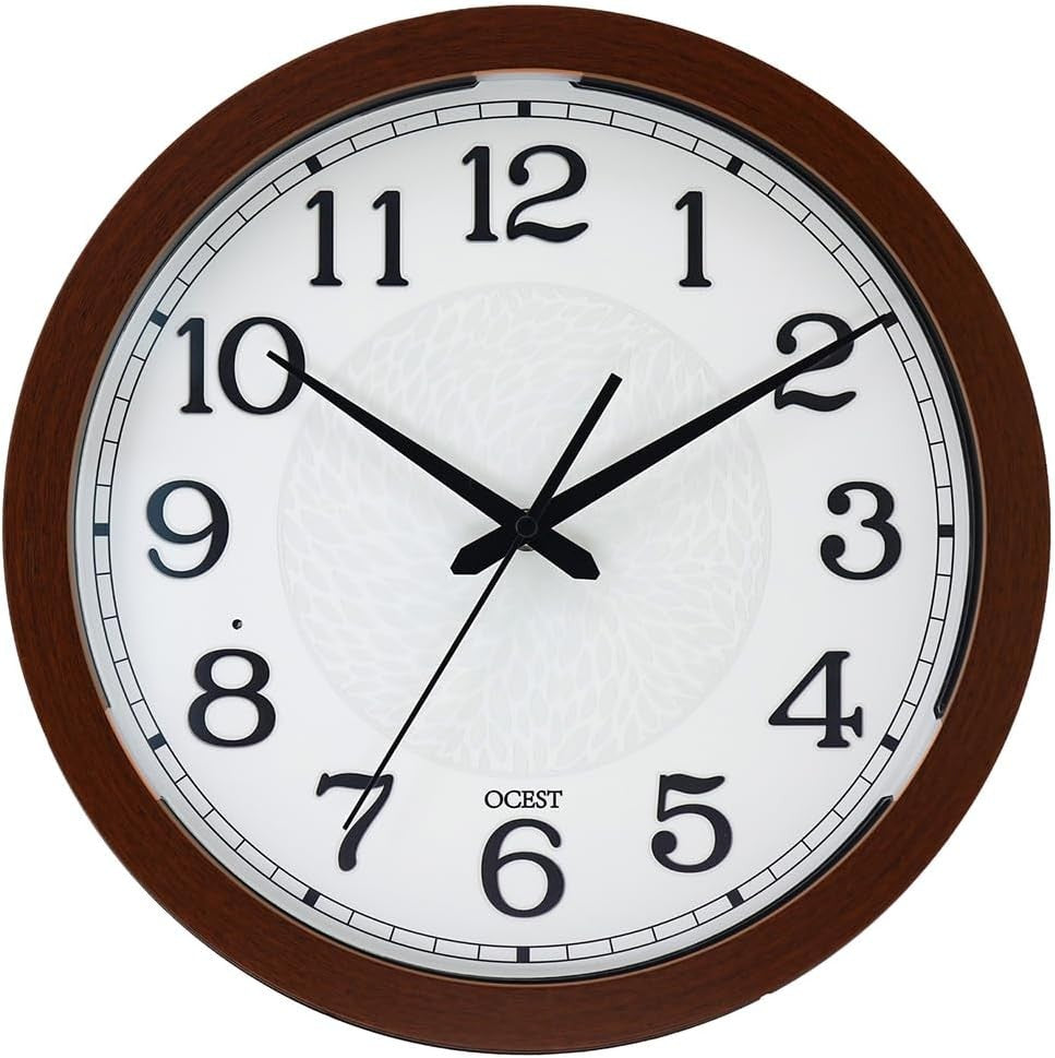 Luminous LED Wall Clock 13cm Silent Glow-in-Dark Large Display Bedroom Home Deco