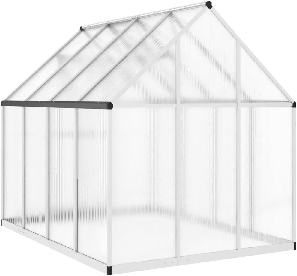 Aluminium Walk-In Greenhouse 224x169x195cm Polycarbonate Large Garden