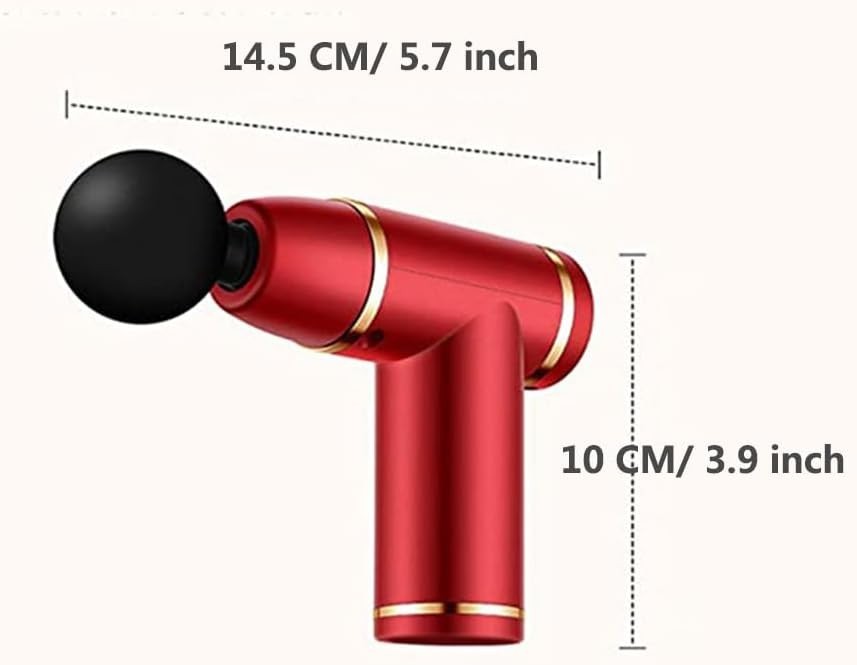 Compact Massage Gun Deep Tissue Percussion Quiet 8 Speed Handheld Muscle Aid