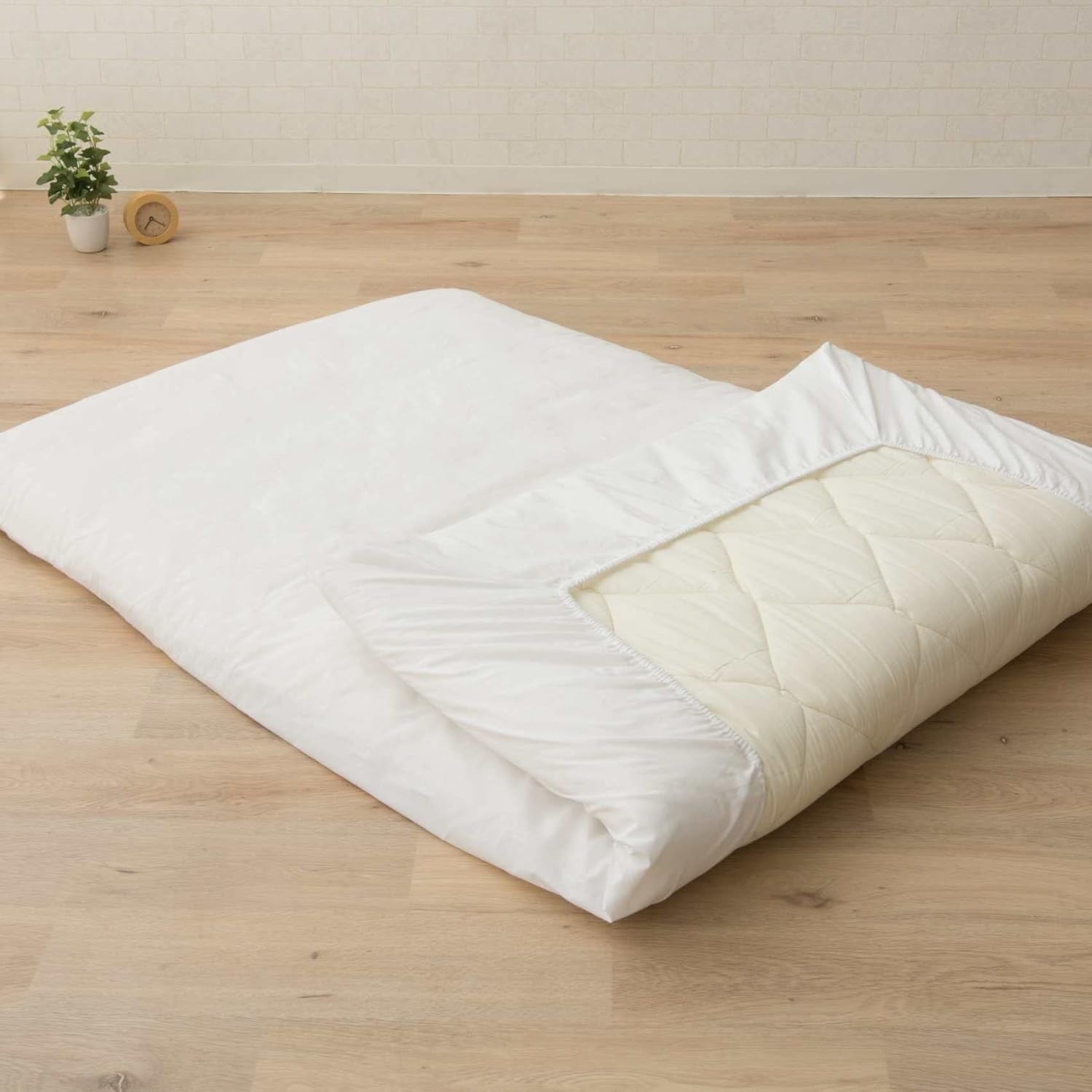 Japanese Floor Futon Mattress Double Size, Cotton Tatami Foldable Bed Mat