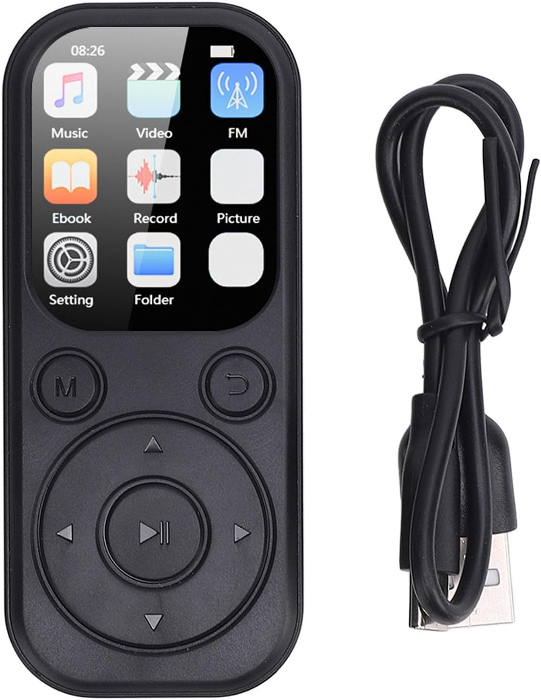 Bluetooth 5.4 16GB Portable MP3 Player w/ FM Radio & Recorder