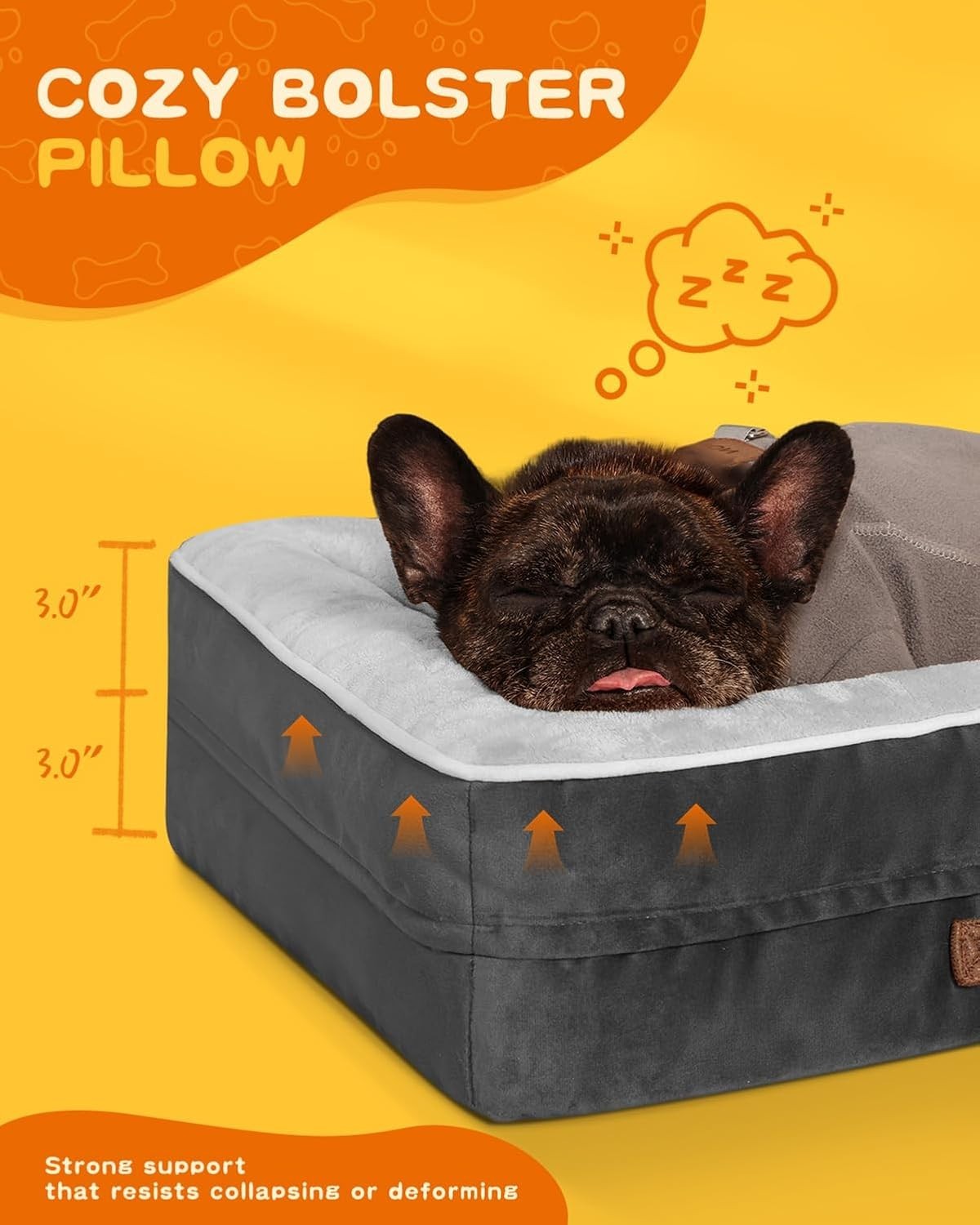 Orthopedic Cat & Small Dog Bed 61x46cm Waterproof Sofa