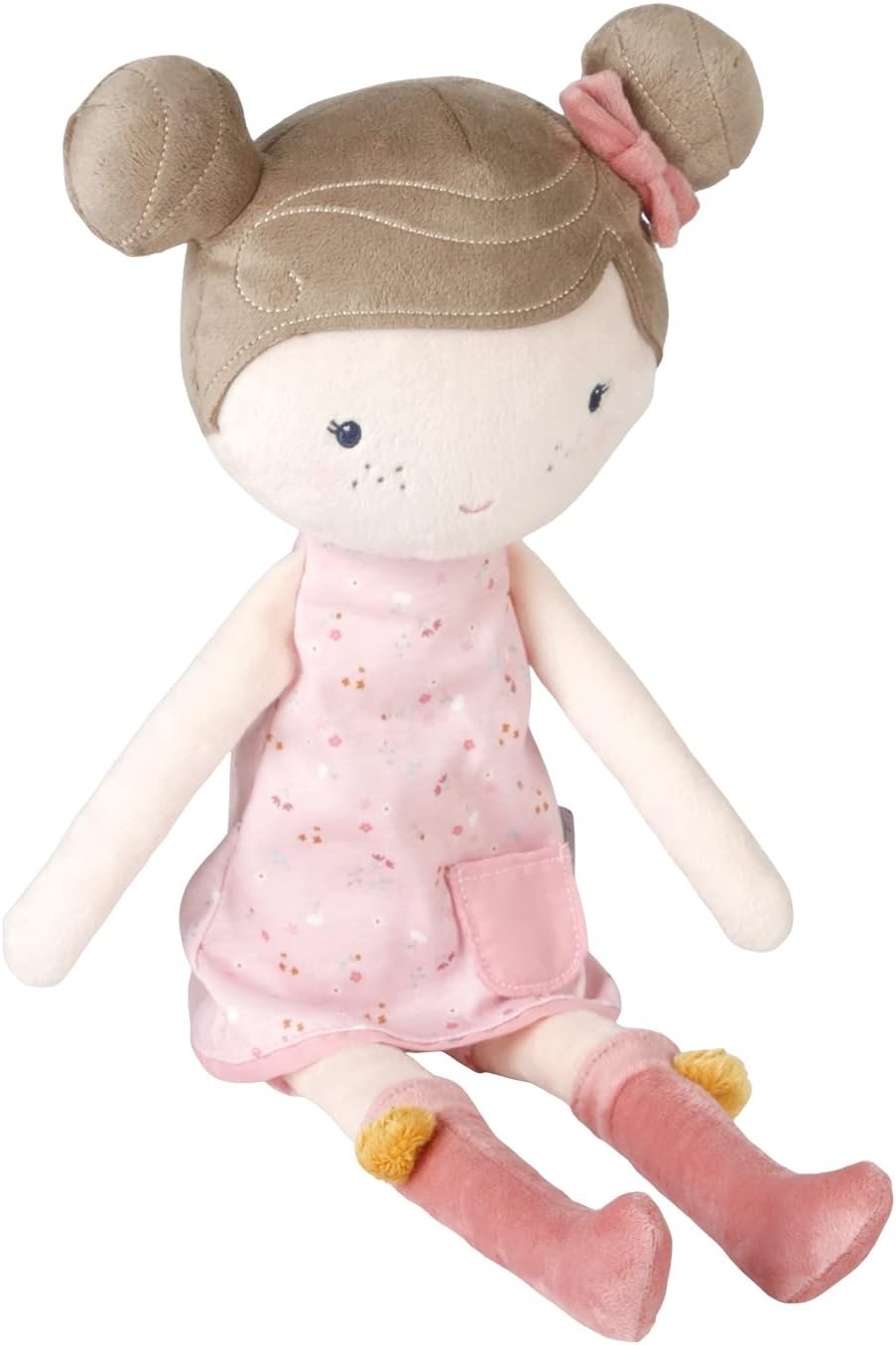 35cm Soft Rag Doll Pink Plush Cuddly Toy Gift Boxed Baby Kids Nursery Present