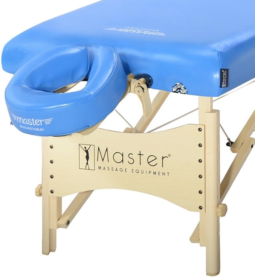 71cm Portable Massage Table w/ Ambient Light | Pro Spa Beauty Physio Bed Blue