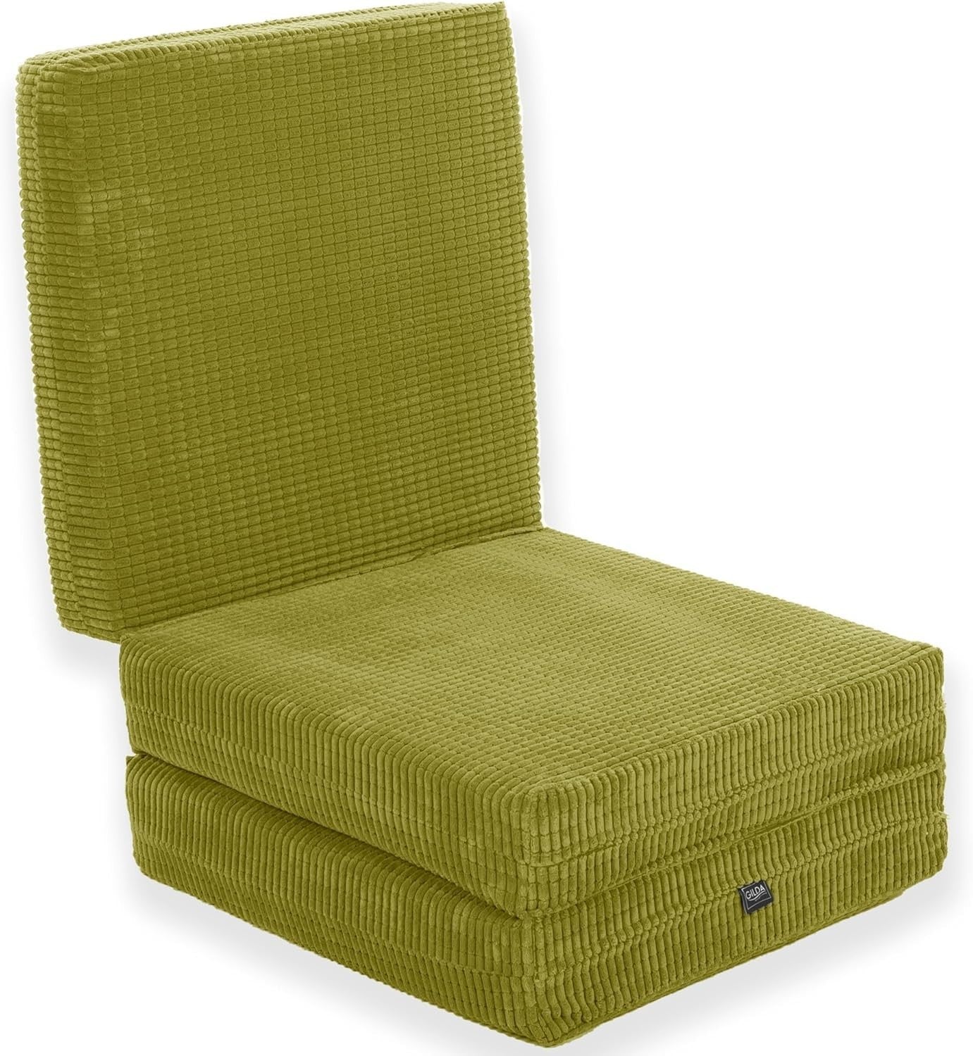 Z Bed Chair Futon Mattress Lime Fold Out Single Sofa Bed Footstool Seat