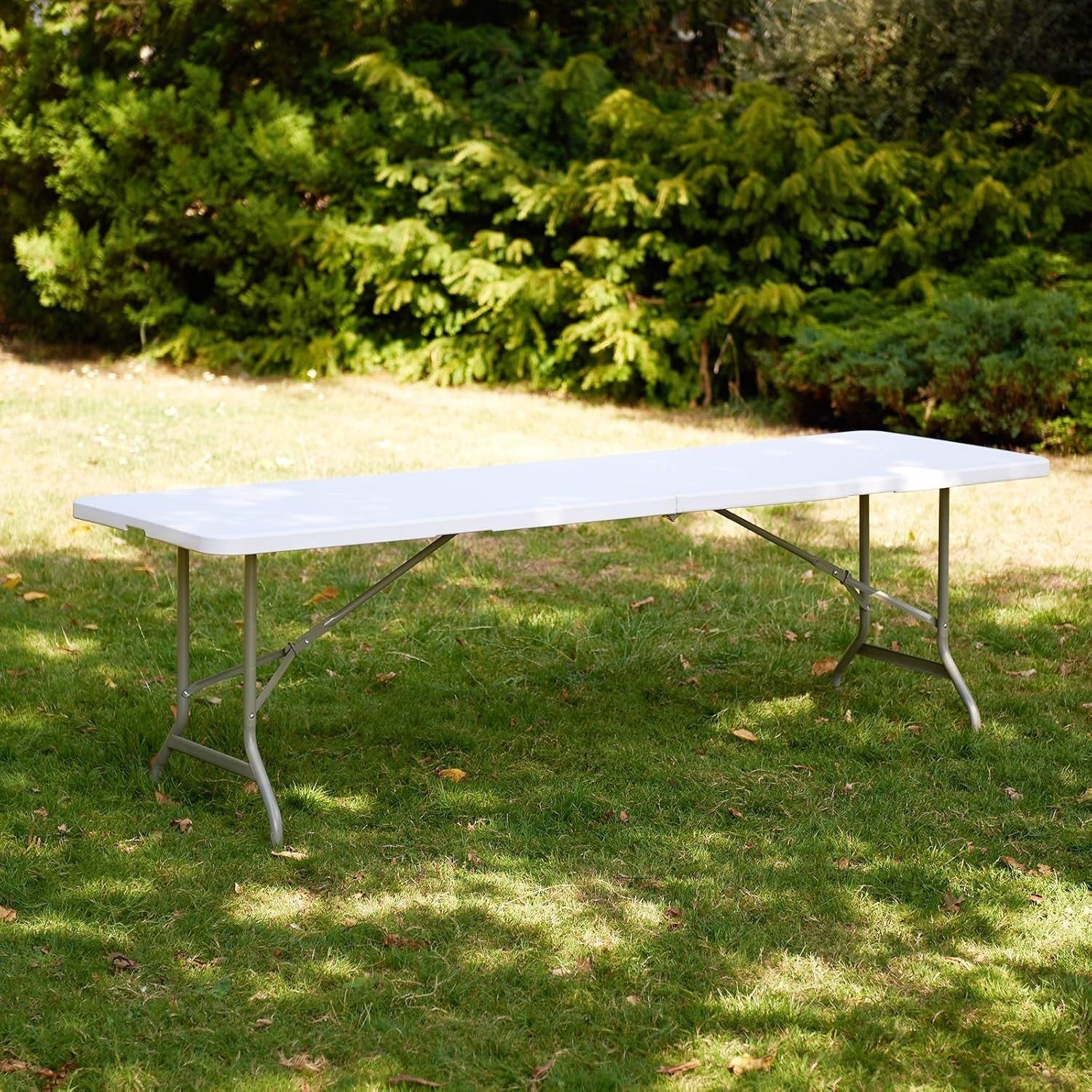 Large 8ft Folding Table Heavy Duty Indoor Outdoor White Party Catering