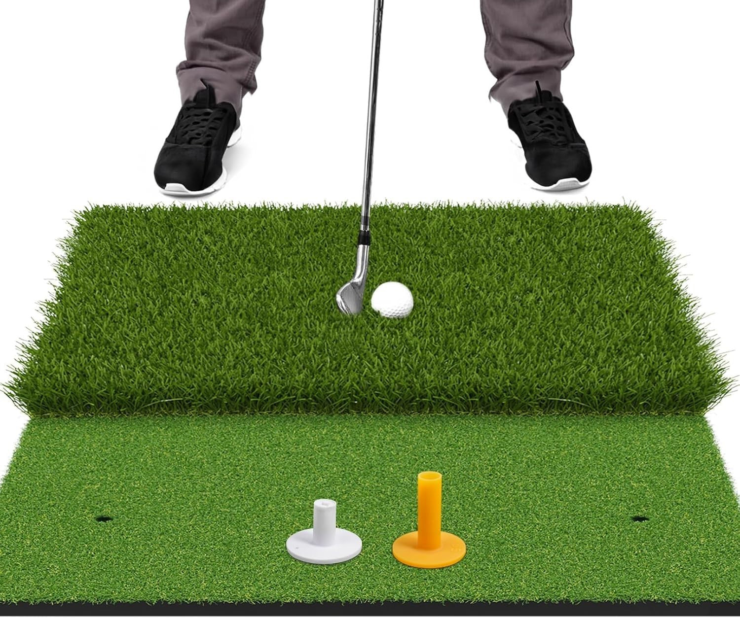 Large Golf Hitting Mat Non-Slip Practice Turf Indoor Outdoor Driving Pad