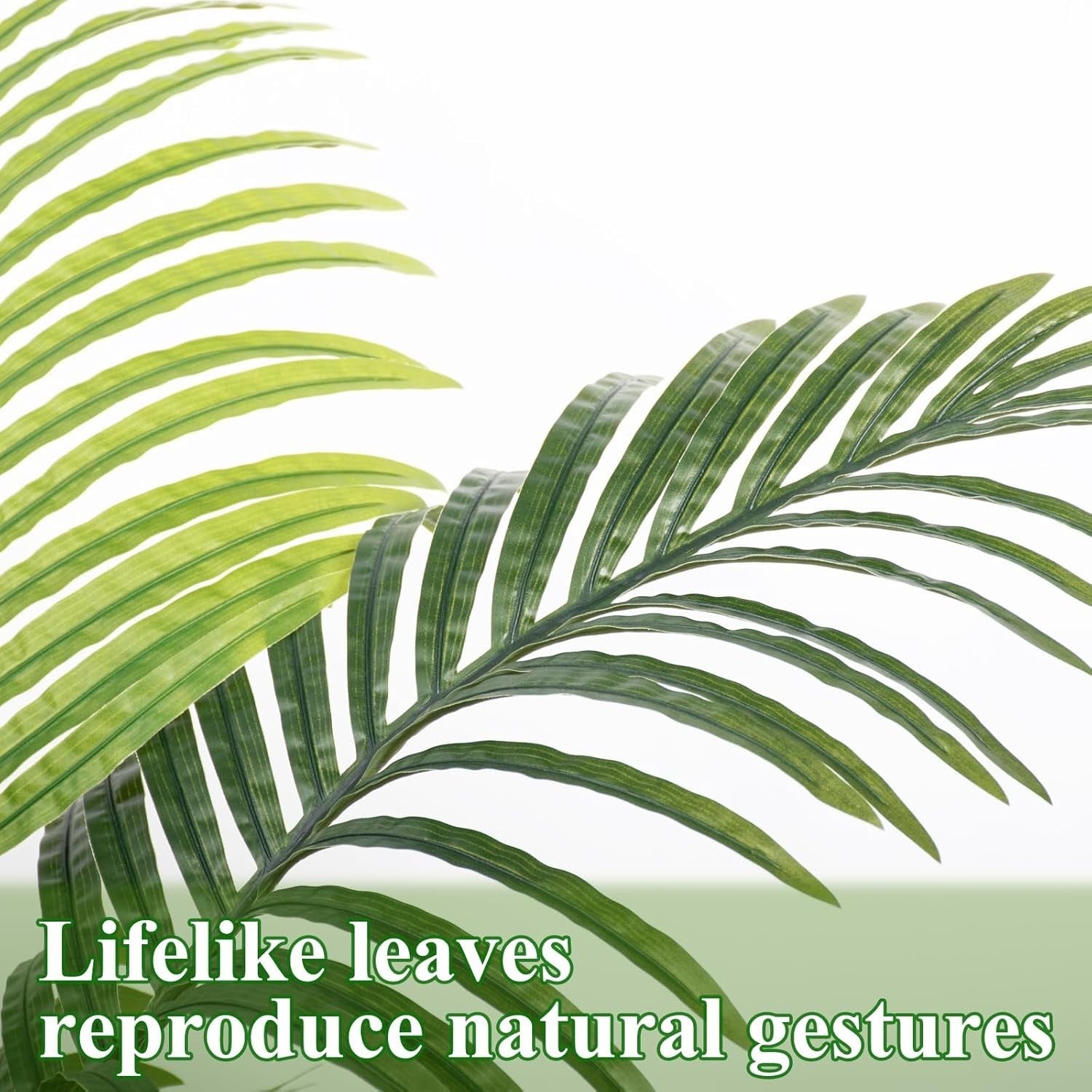 90cm Artificial Palm Tree Small Tropical Plant Real Bark Trunk Indoor Home Decor