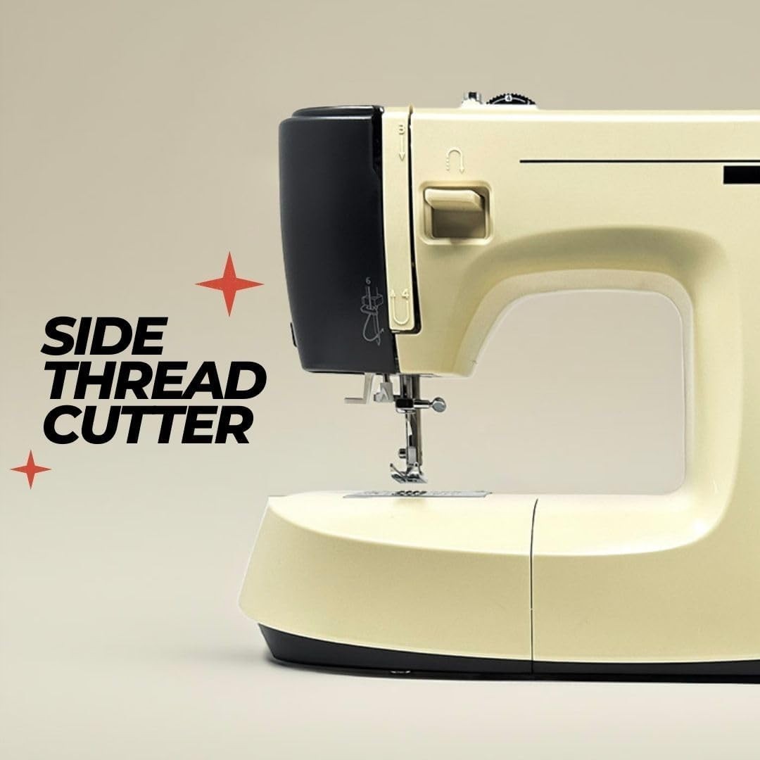 Vintage Style Sewing Machine 17 Stitches Metal Frame LED Light