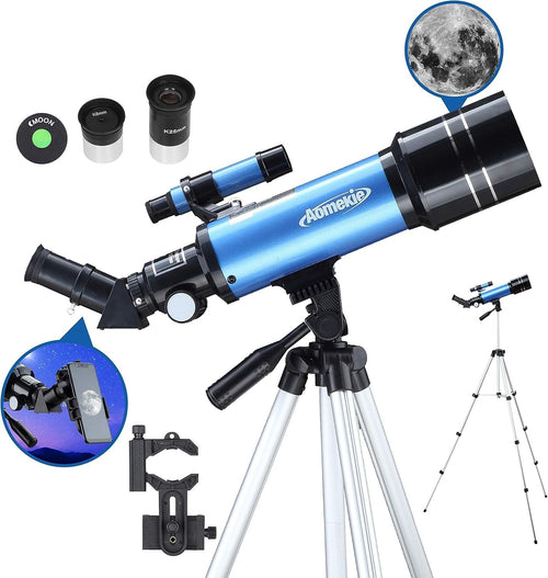 70mm Aperture 400mm Refractor Telescope for Adults & Kids with Tripod