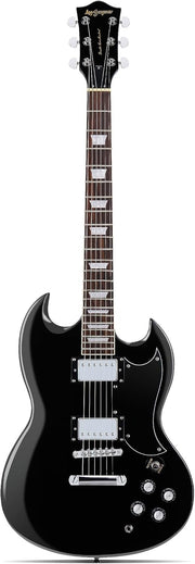 39in Solid Body Electric Guitar Poplar Maple Neck Black