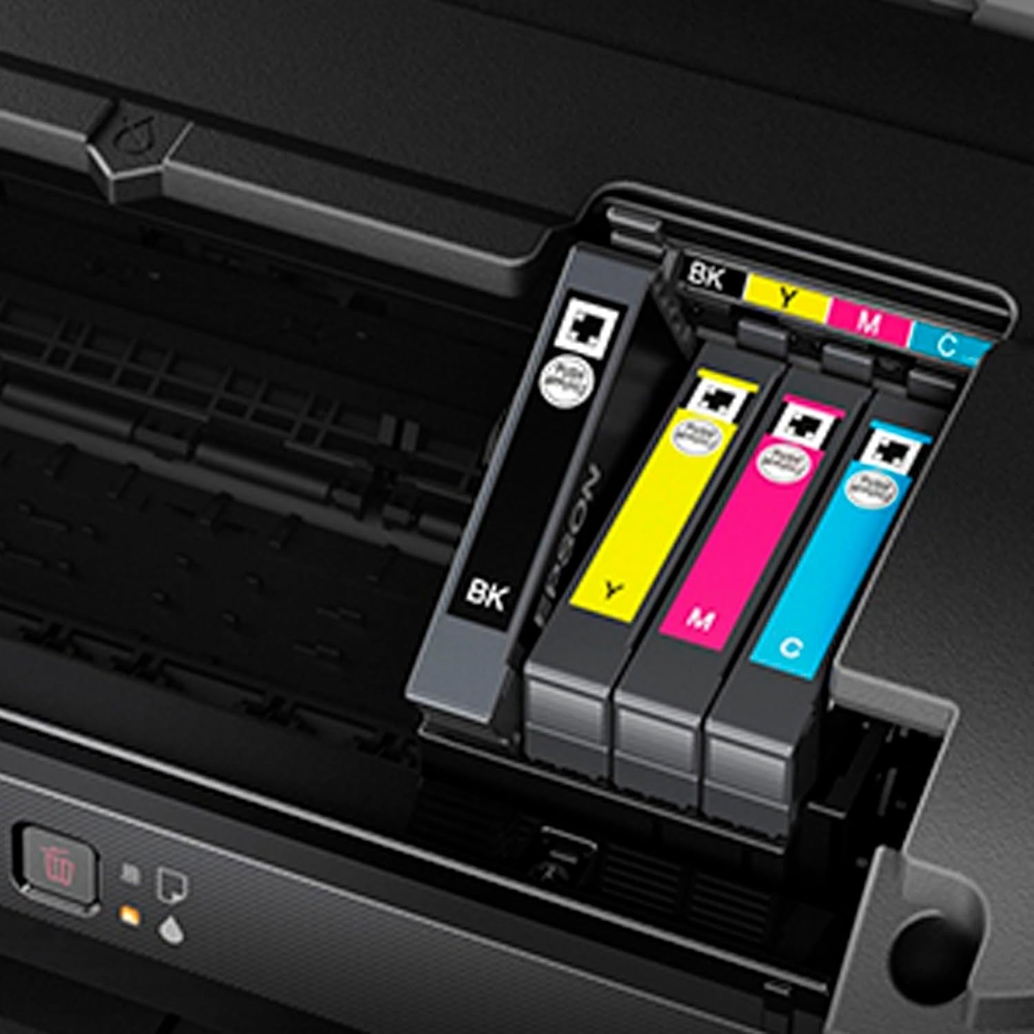 Compact Black A4 Wireless Inkjet Printer with Ethernet & Duplex