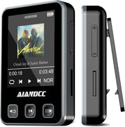 32GB Bluetooth 5.3 MP3 Player with Sports Clip & Armband – Black