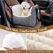 Dog Booster Car Seat Pet Travel Bed Safety Leash Washable Up to 25lbs