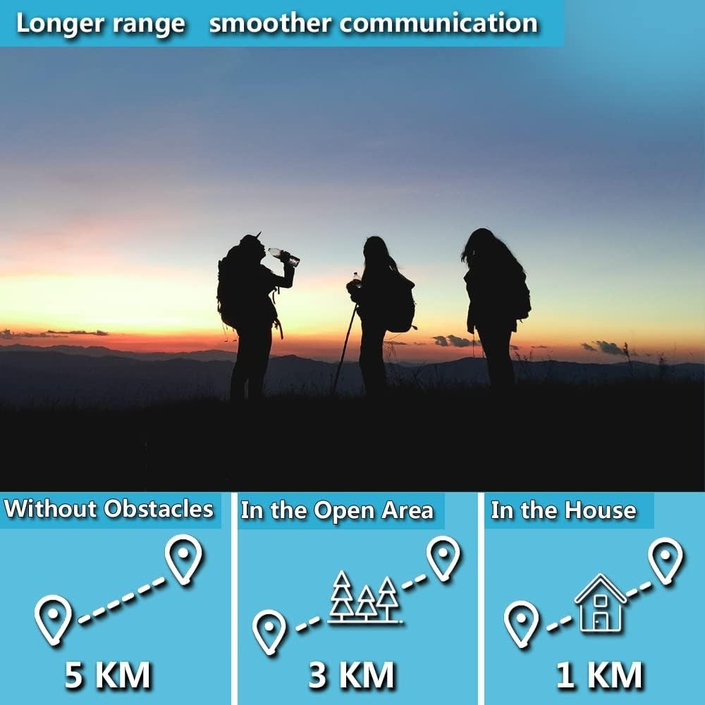 Walkie Talkies 2 Way Radios Long Range PMR446 VOX LCD Flashlight