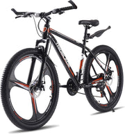Mens Mountain Bike 21-Speed Disc Brakes Alloy Frame Off-Road MTB