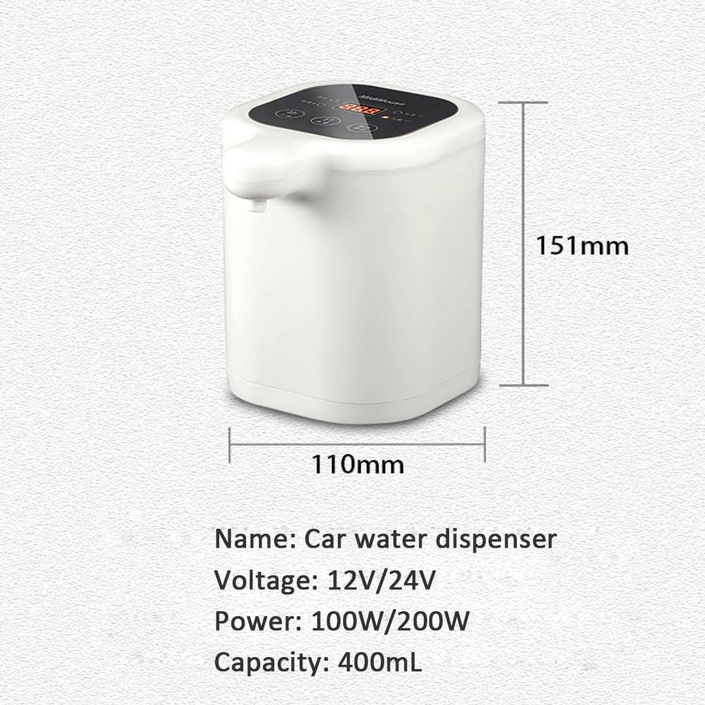 Instant Hot Water Dispenser 12V Car Kettle Portable Fast Heat Travel Mug