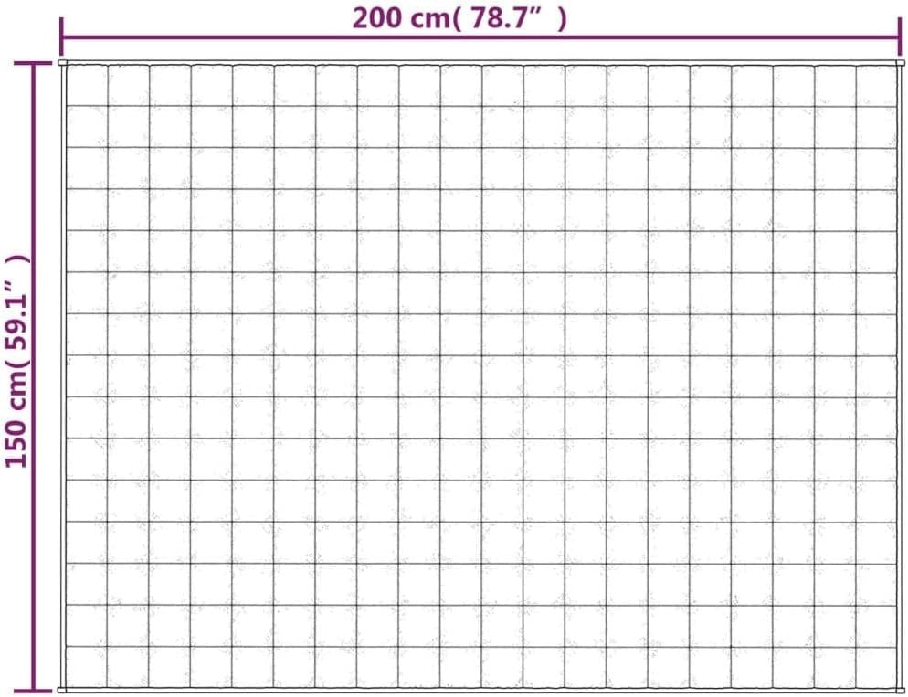 Blue 7kg Weighted Blanket 150x200 cm for Stress & Anxiety Relief