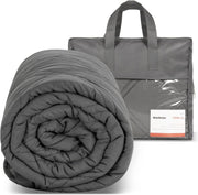 Weighted Blanket for Adults - Grey - Stress & Anxiety Relief - 150x200cm (6kg)