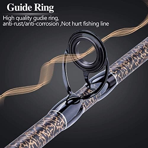 Portable 4-Piece High Carbon Carp Fishing Rod for Travel Freshwater & Saltwater