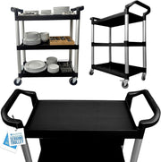 3 Tier Kitchen Trolley on Wheels Storage Service Cart Shelves Utility