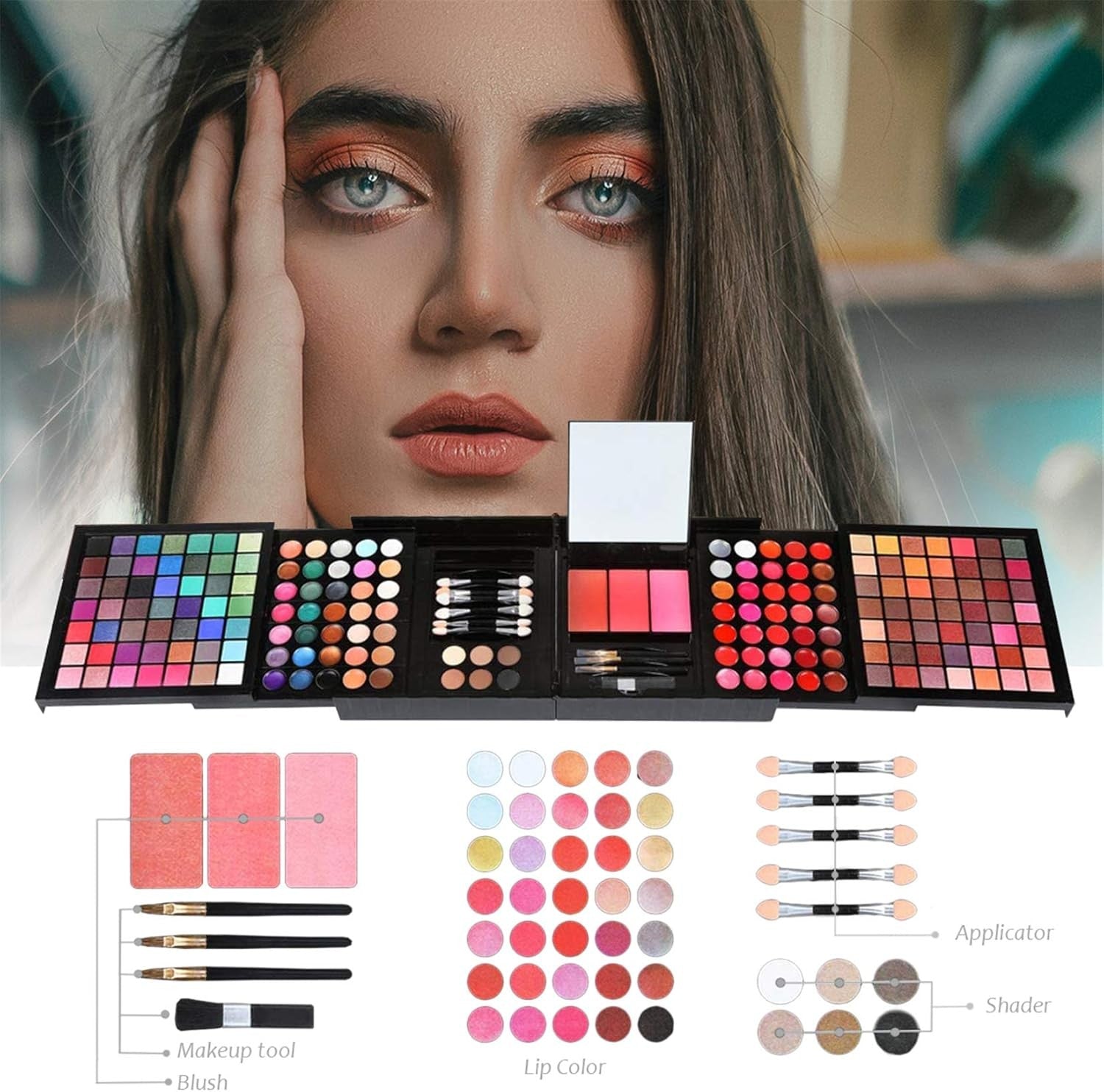 All In One Makeup Gift Set Xmas Kit Palette Lipstick
