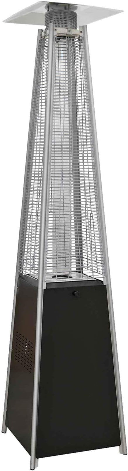 Outdoor Gas Pyramid Patio Heater 46,000BTU Adjustable Heat Tip-Over Safe